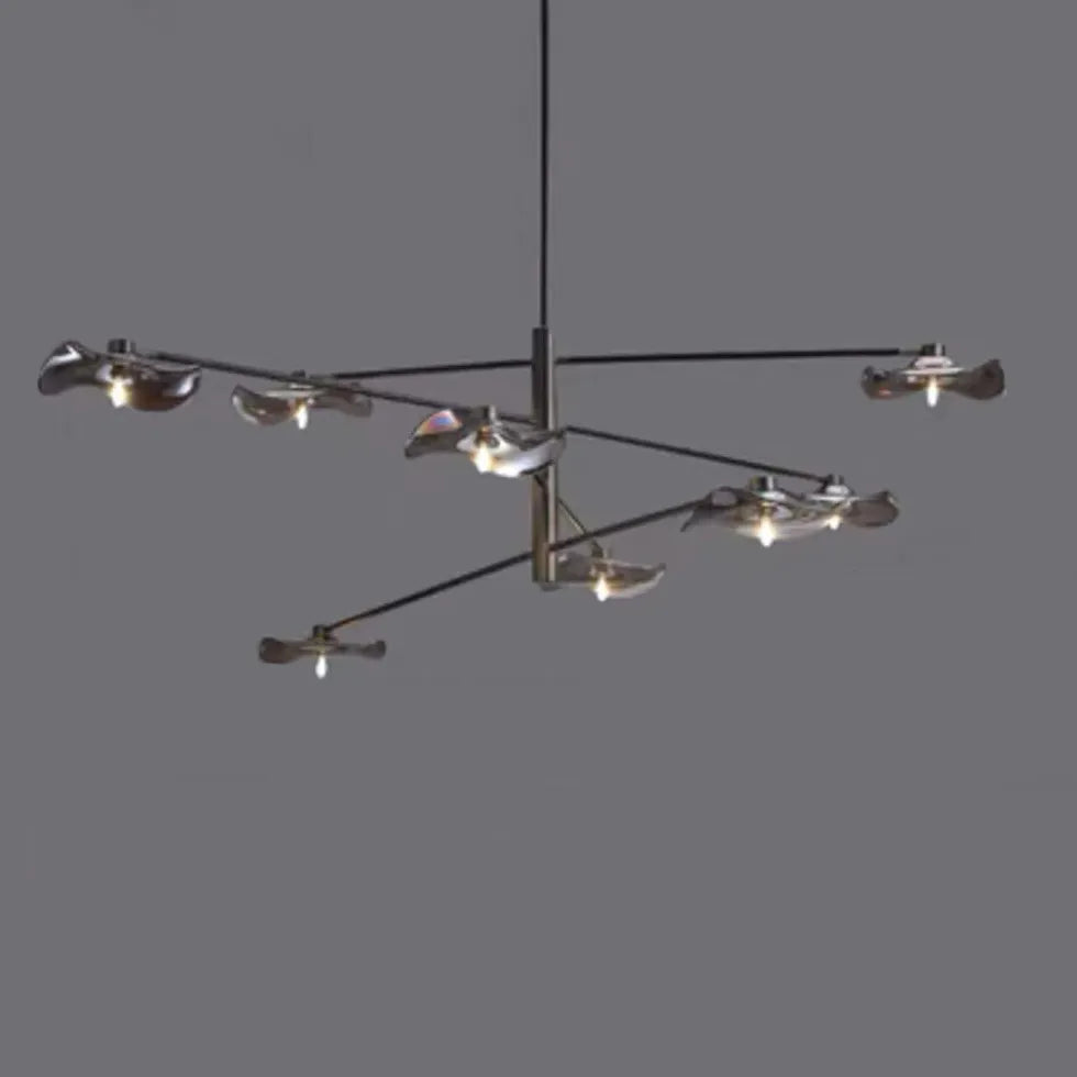 Lampadari moderni soggiorno led Stile elegante nero - clowasit.com