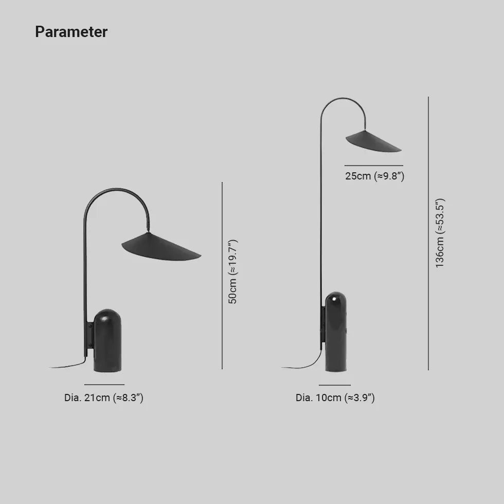 Lampada da Terra Nero Stile Moderno Ufficio - clowasit.com