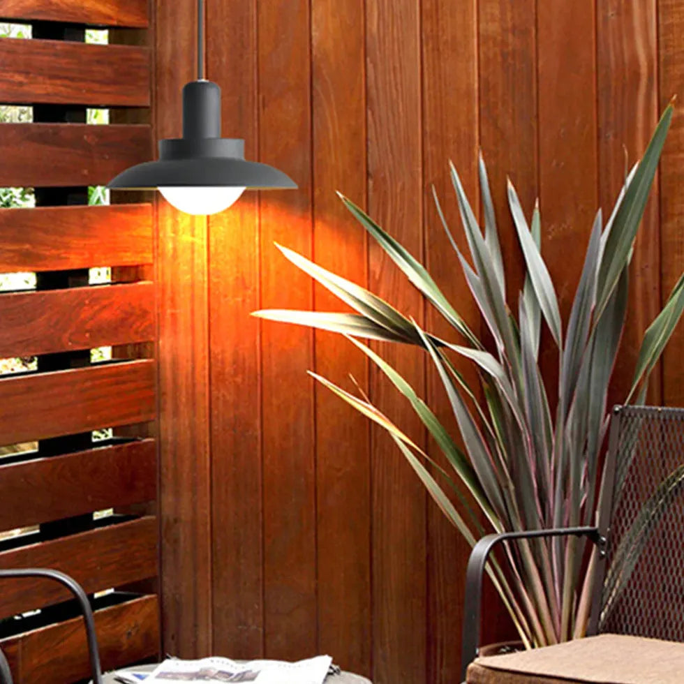 Lampadario Esterno Moderno Design Industriale A Ombrello - clowasit.com