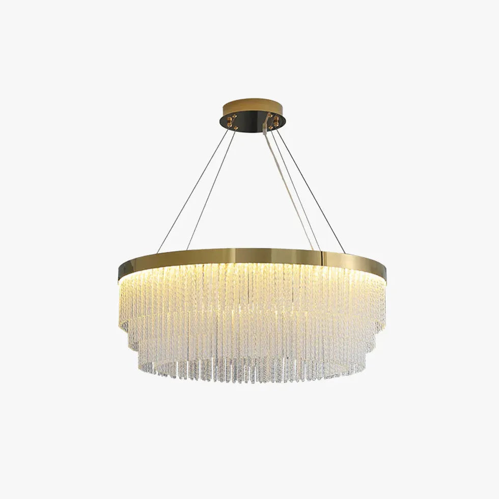 Lampade a sospensione cristallo Eleganza Dorata e Raffinatezza - clowasit.com