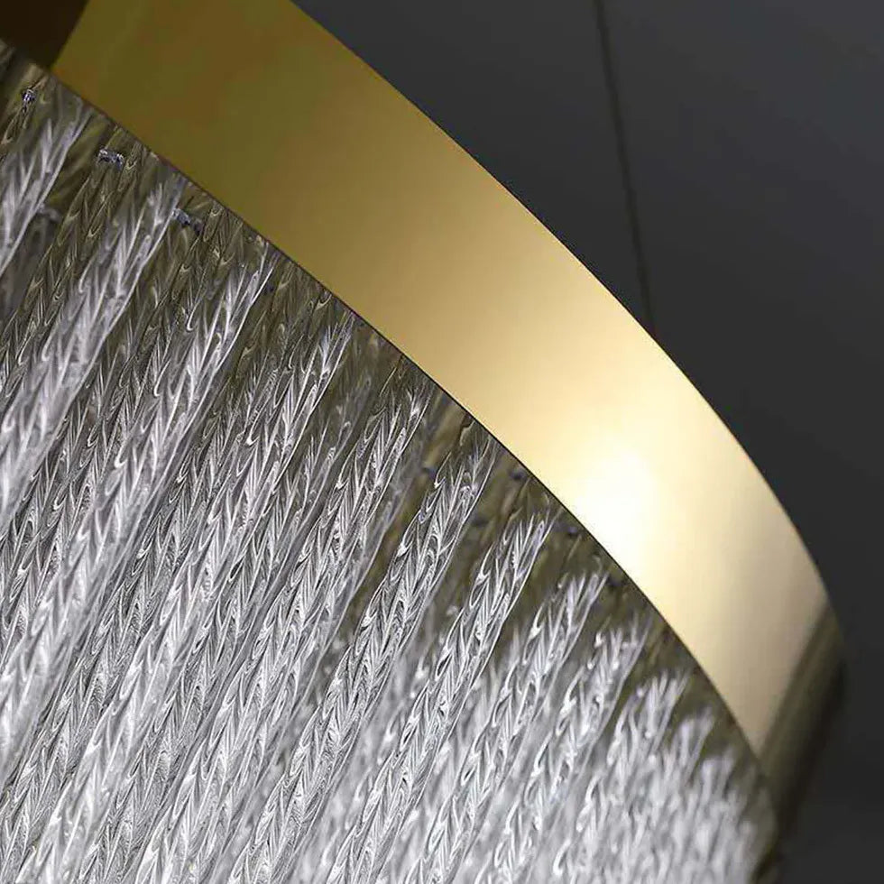 Lampade a sospensione cristallo Eleganza Dorata e Raffinatezza - clowasit.com