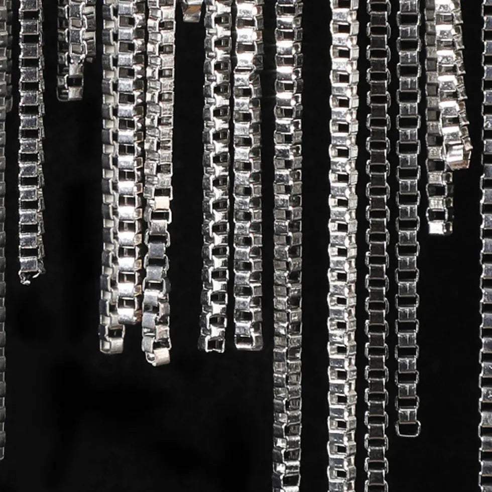 Applique da parete di lusso frange argento - clowasit.com