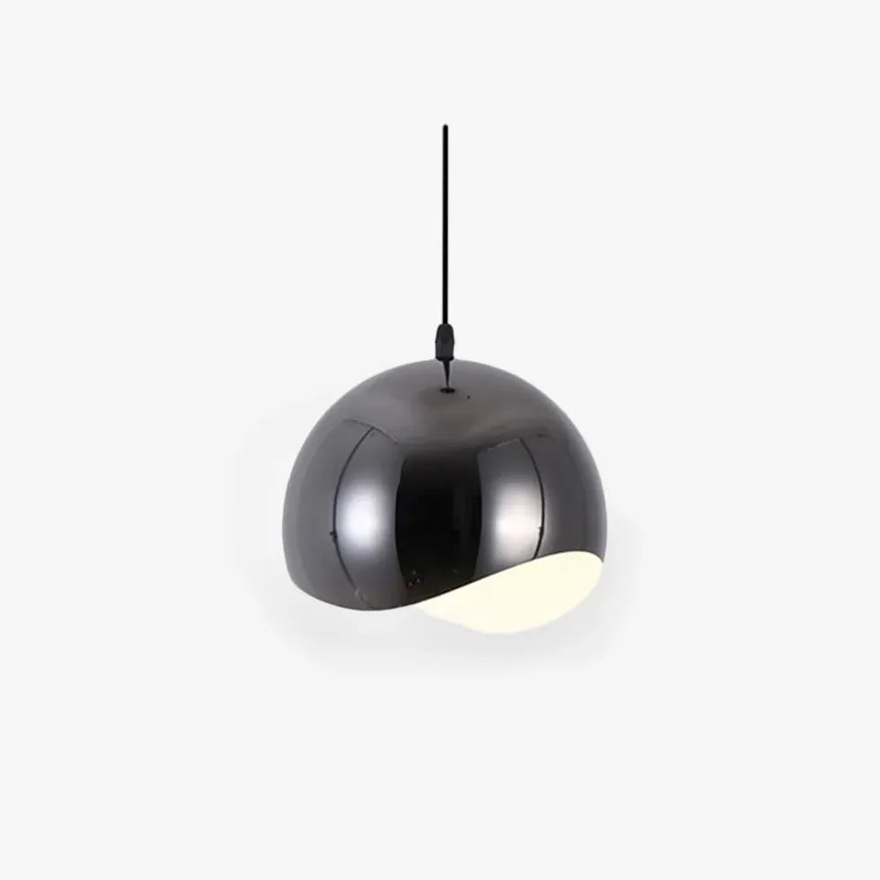Lampadario metallo industriale semisfera design lineare moderno - clowasit.com