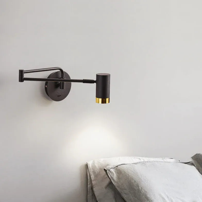 Faretto Orientabile Parete Nero Design Moderno LED - clowasit.com