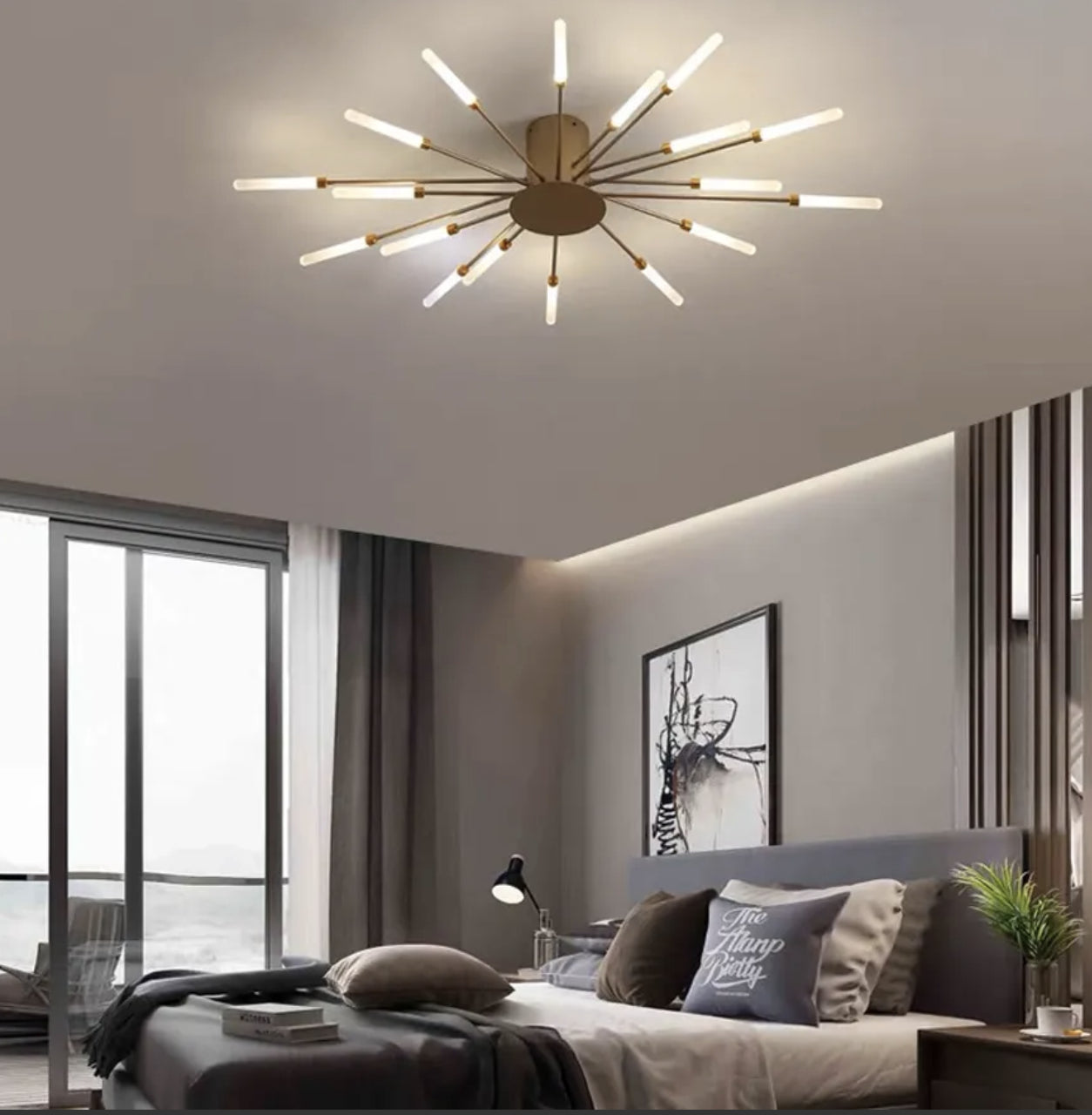 Plafoniera da Salotto LED Moderna Stile Fuochi d’Artificio