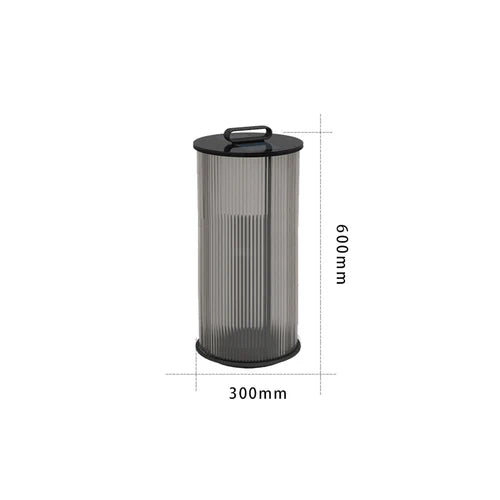 Lampade da terra in vetro trasparente righe - clowasit.com