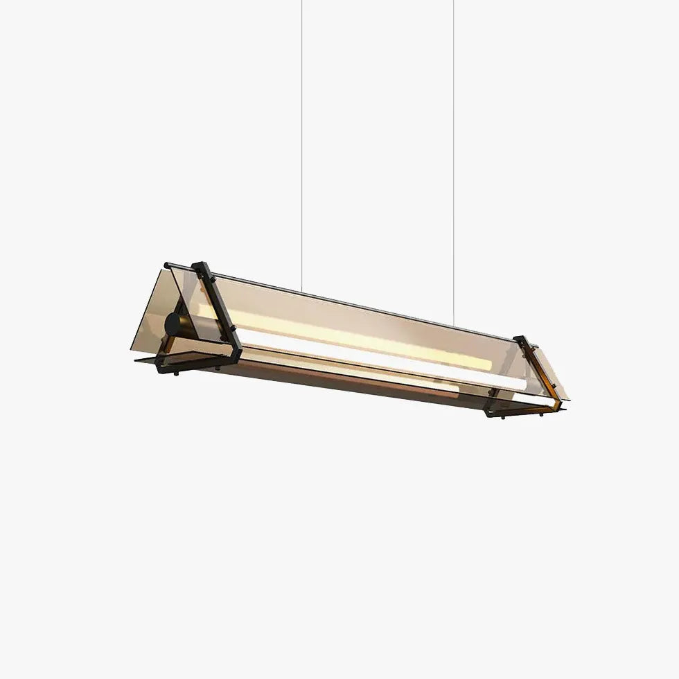 Lampadario moderno sopra tavolo design elegante geometrico - clowasit.com