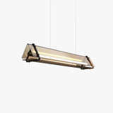 Lampadario moderno sopra tavolo design elegante geometrico - clowasit.com