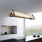 Lampadario moderno sopra tavolo design elegante geometrico - clowasit.com