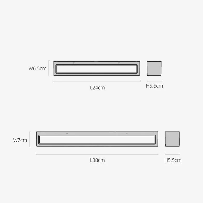 Applique per esterno doppia luce rettangolare moderno - clowasit.com