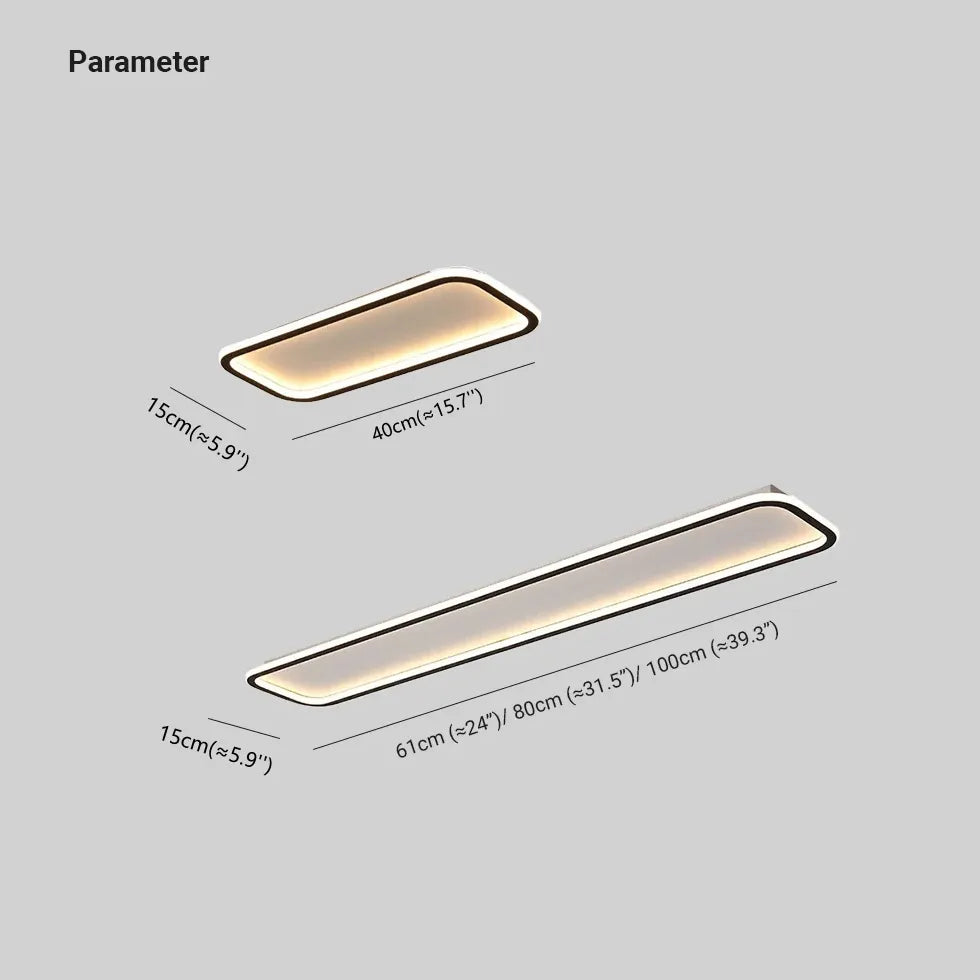 Plafoniera a Soffitto Rettangolare Sottile Minimalista - clowasit.com