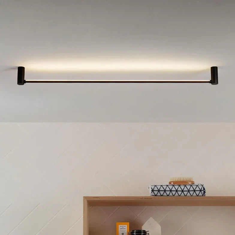 Lampada da Soffitto LED Lineare Nera - clowasit.com