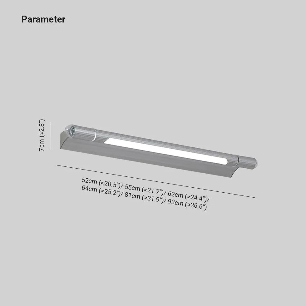 Applique moderne per bagno con LED argento - clowasit.com