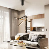 Lampadario moderno soggiorno led elegante geometrico - clowasit.com