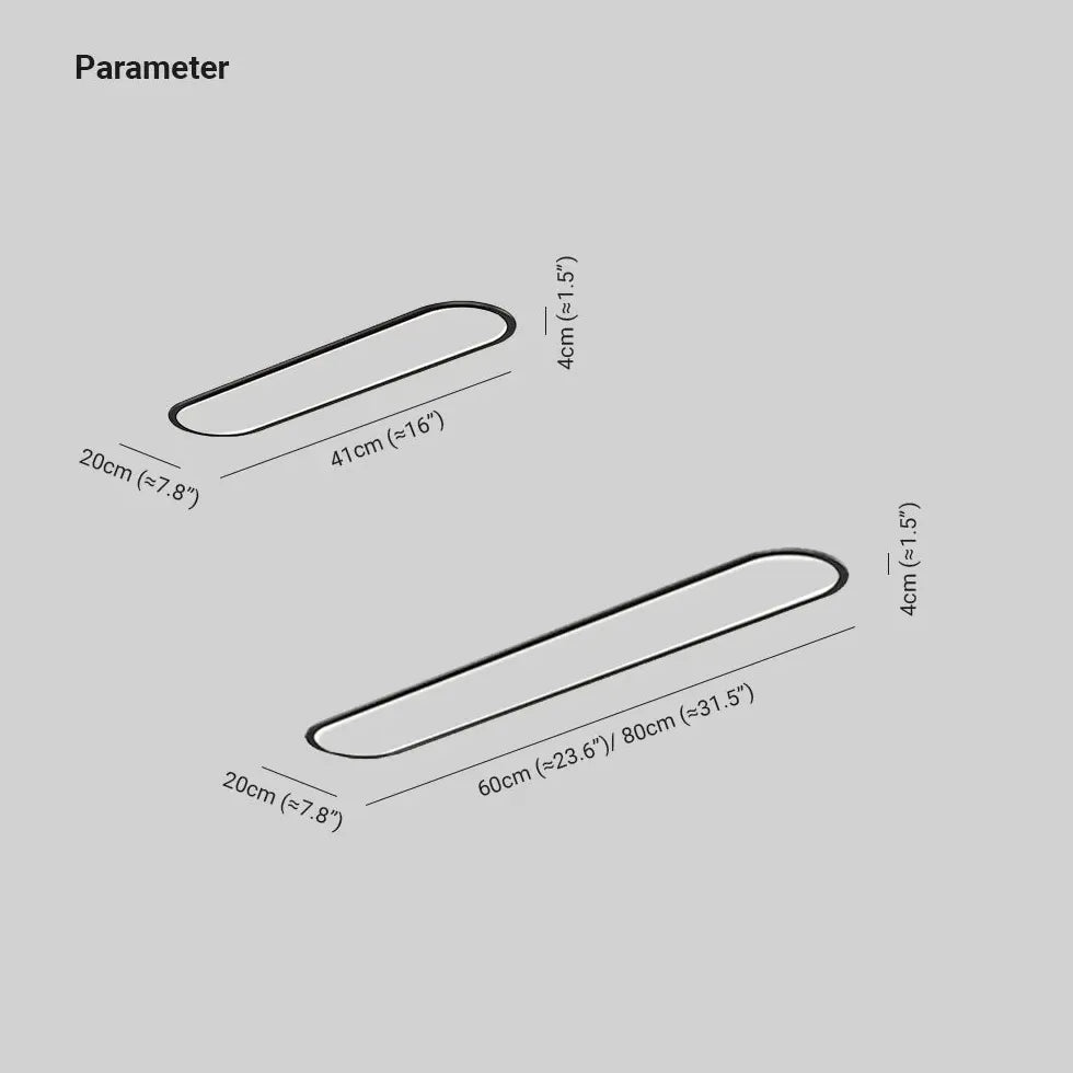 Plafoniere led moderne design in stile ovale bianco - clowasit.com