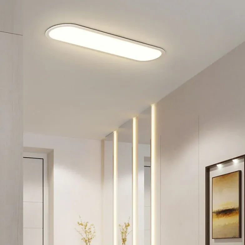 Plafoniere led moderne design in stile ovale bianco - clowasit.com