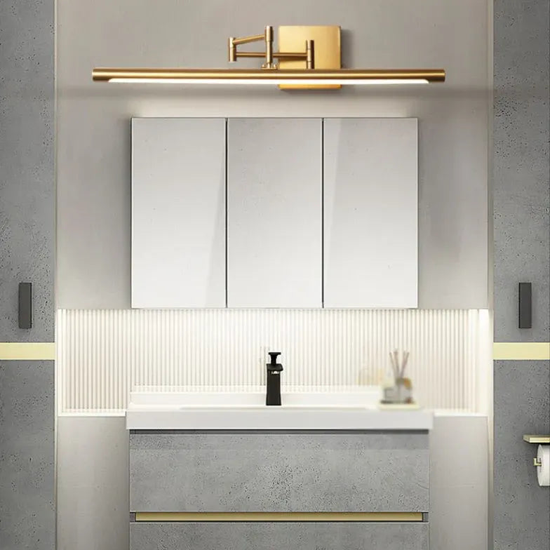 Lampada led da specchio dorata per bagno - clowasit.com