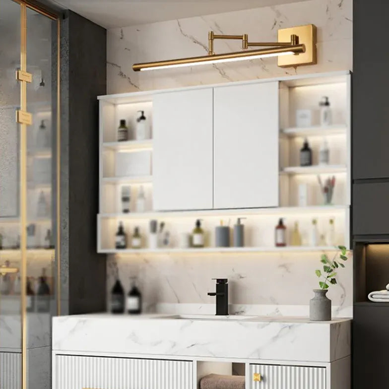 Lampada led da specchio dorata per bagno - clowasit.com