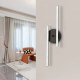 Applique Nere Design Moderno a Doppia Lineare - clowasit.com