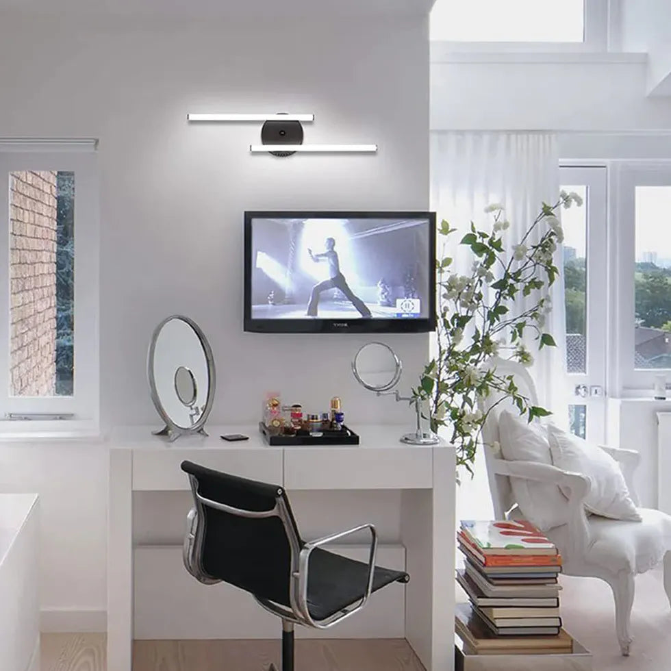 Applique Nere Design Moderno a Doppia Lineare - clowasit.com