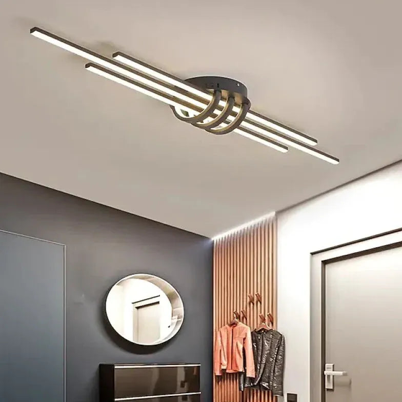 Plafoniera minimalista per illuminazione lineare corridoio - clowasit.com