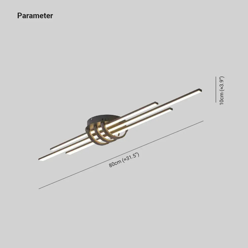 Plafoniera minimalista per illuminazione lineare corridoio - clowasit.com