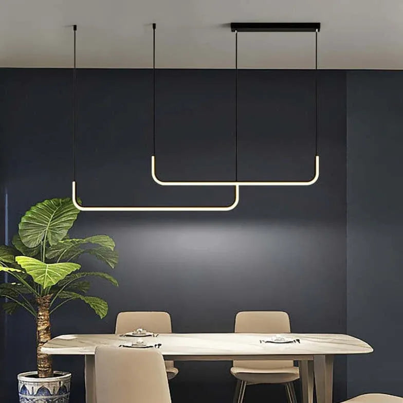 Lampadario moderno per cucina design a U incrociato - clowasit.com