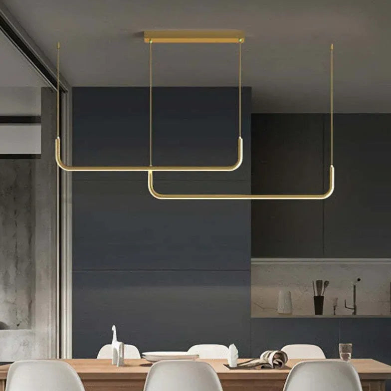 Lampadario moderno per cucina design a U incrociato - clowasit.com