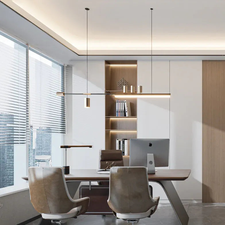 Lampadario ufficio Eleganza geometrica e stile moderno - clowasit.com