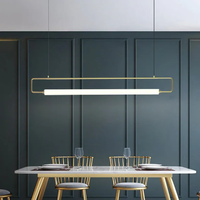 Lampadari per sala da pranzo moderna rettangolare - clowasit.com