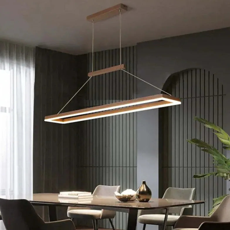 Lampadari in metallo moderni design rettangolare minimalista - clowasit.com