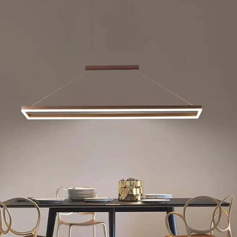 Lampadari in metallo moderni design rettangolare minimalista - clowasit.com