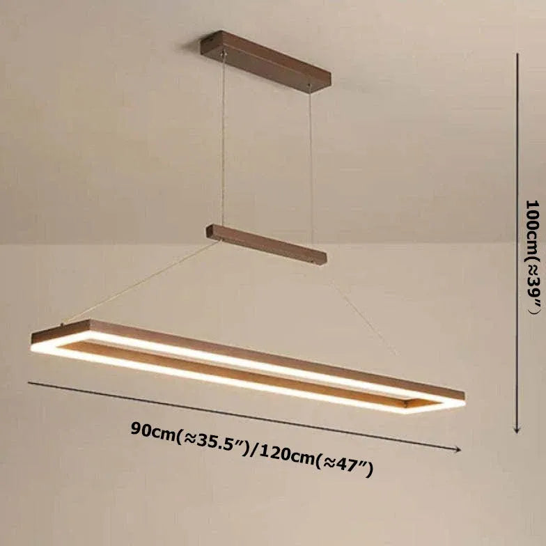 Lampadari in metallo moderni design rettangolare minimalista - clowasit.com