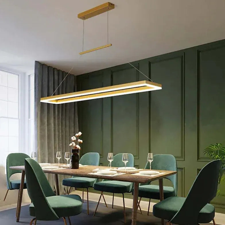 Lampadari in metallo moderni design rettangolare minimalista - clowasit.com