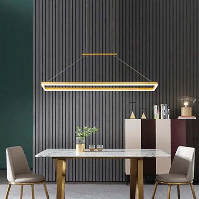 Lampadari in metallo moderni design rettangolare minimalista - clowasit.com