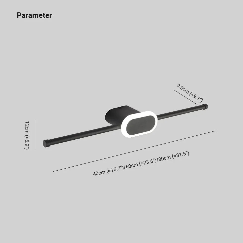 Faretto da parete dimmerabile Bianco Ellittico - clowasit.com
