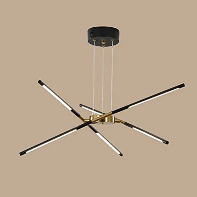 Lampadari lunghi moderni design LED nero elegante - clowasit.com