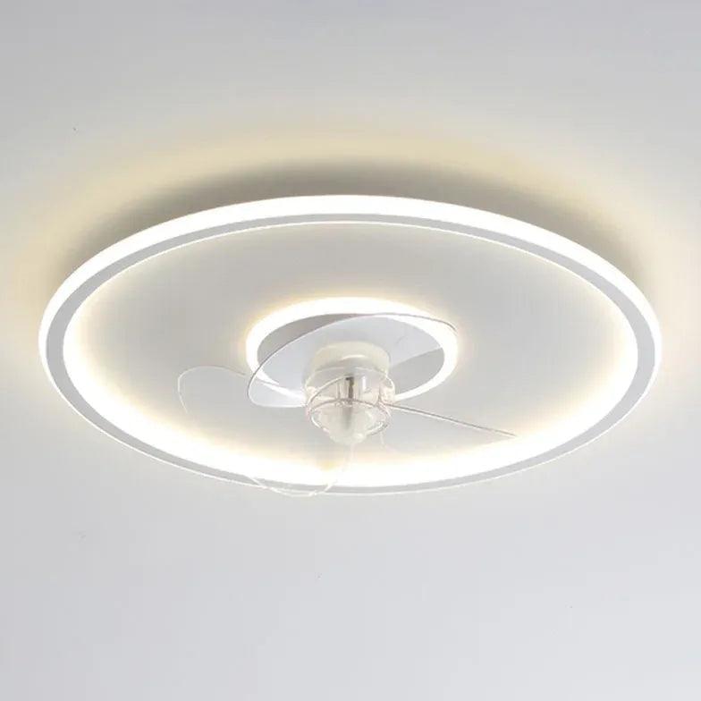 Lampada da Soffitto con Ventilatore Bianca Stile Semplice