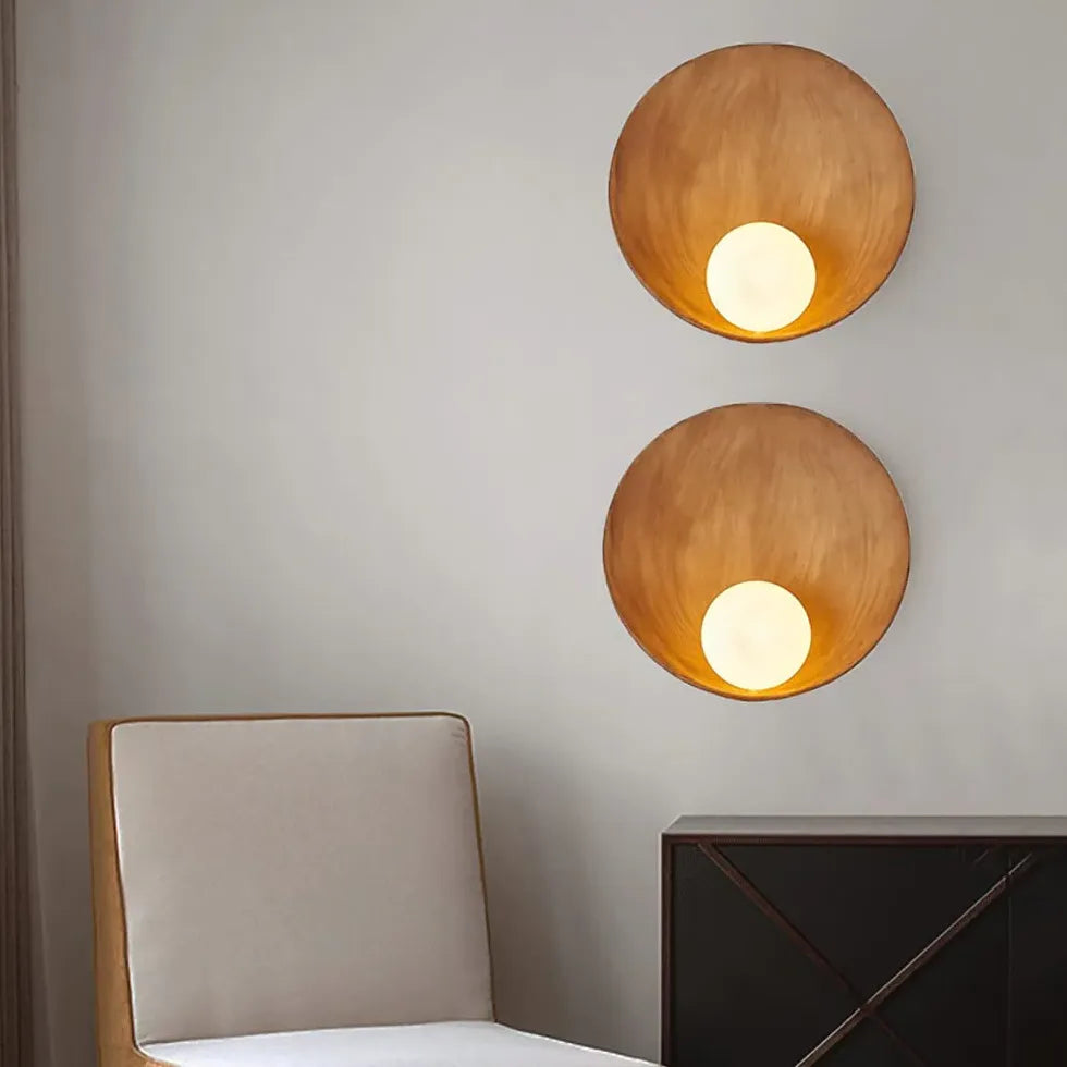 Applique a parete moderne in resina rotonda - clowasit.com