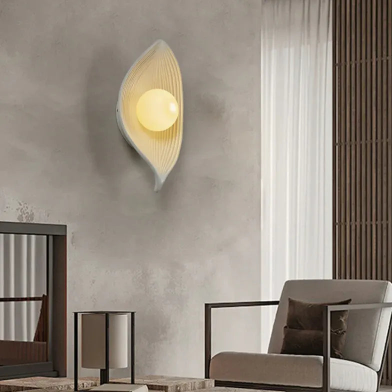 Applique moderne per soggiorno Foglie in resina - clowasit.com