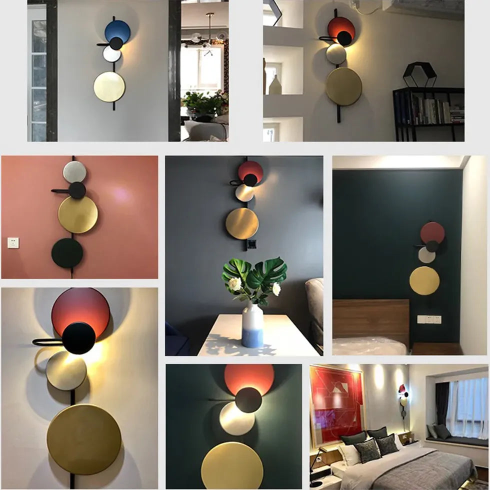 Applique da interni moderne con arte circolare - clowasit.com