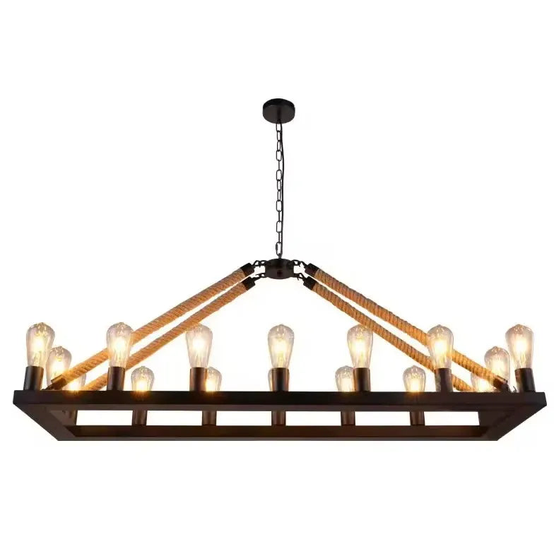 Lampadario Vintage Industriale a Quattro Lampadine - clowasit.com