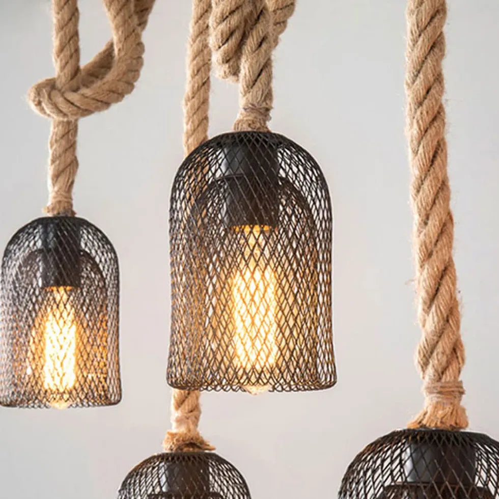 Lampadario Vintage Industrial a Più Lampadine - clowasit.com