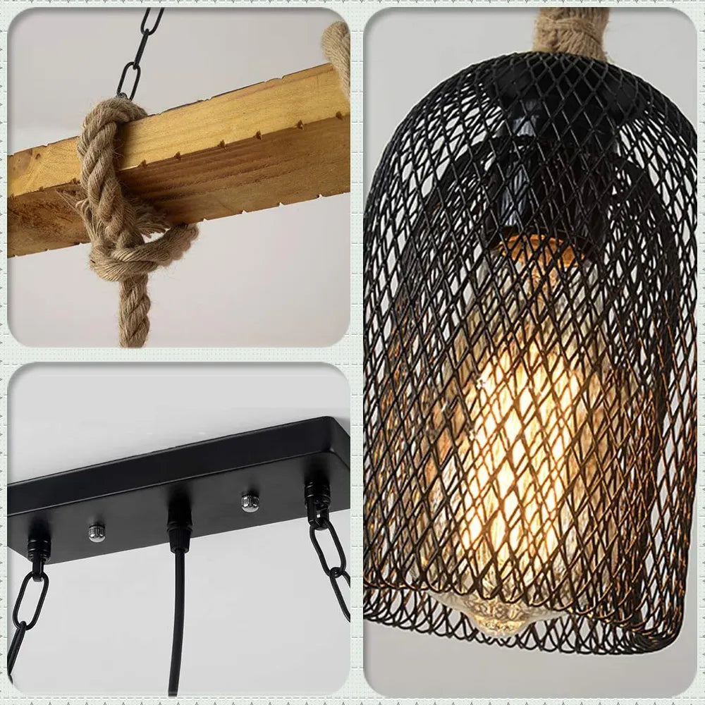 Lampadario Vintage Industrial a Più Lampadine - clowasit.com