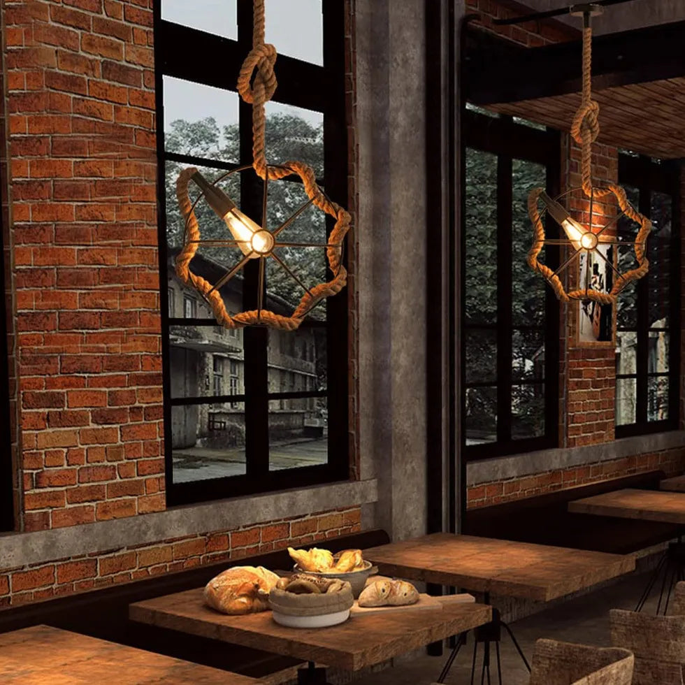 Lampadari industriale Lampada a corda per ristorante - clowasit.com