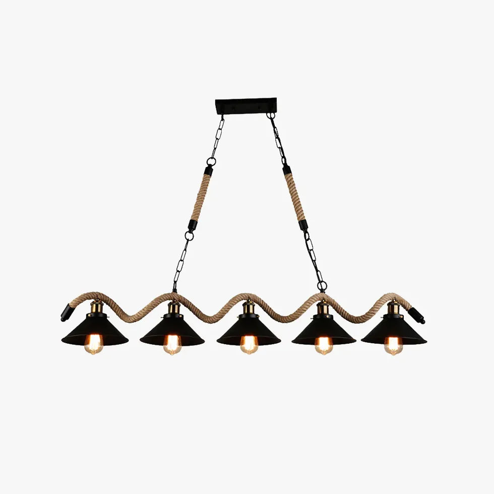 Lampadario Tipo Industriale Con Catena e Lampadine - clowasit.com