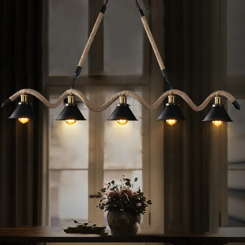 Lampadario Tipo Industriale Con Catena e Lampadine - clowasit.com