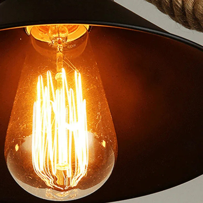 Lampadario Tipo Industriale Con Catena e Lampadine - clowasit.com