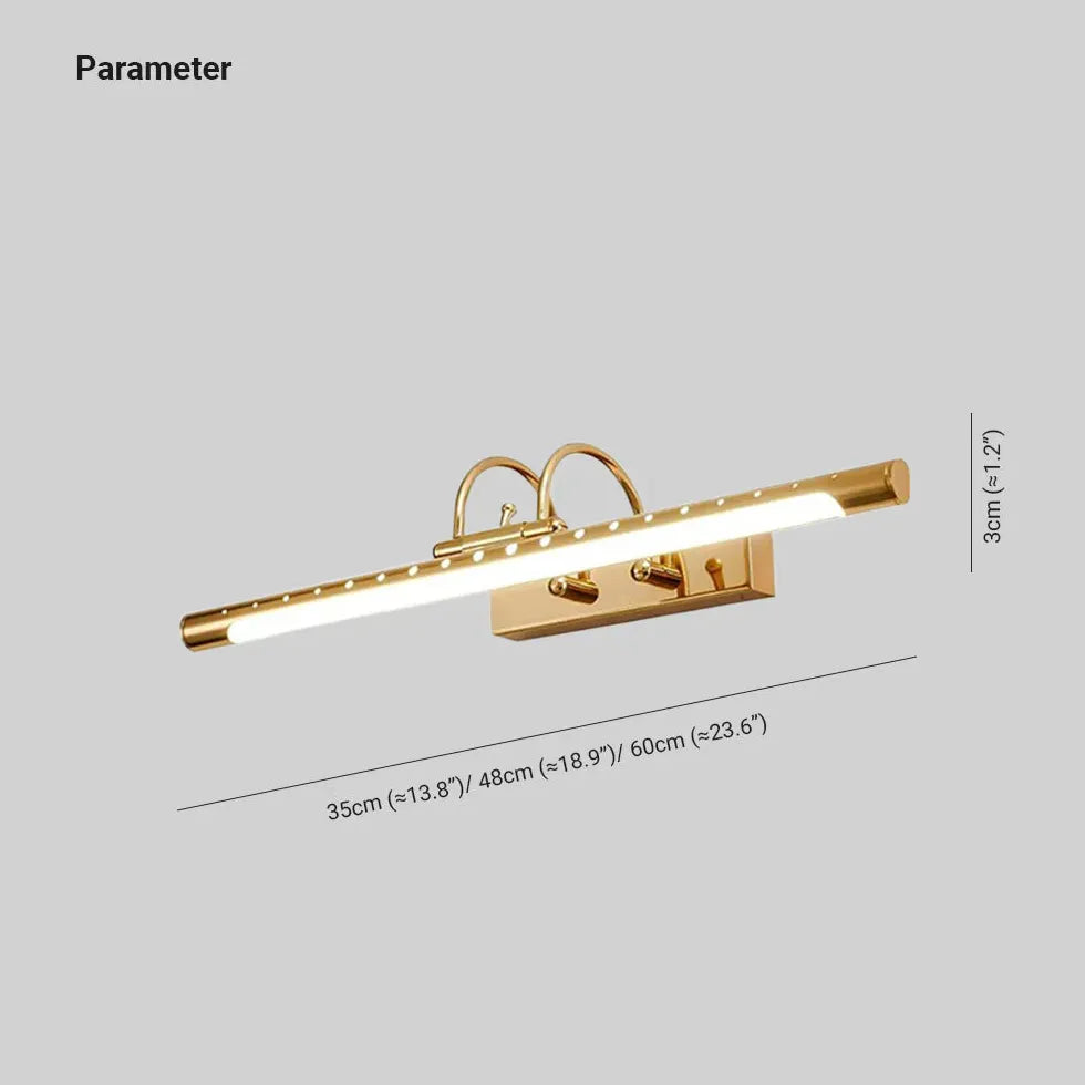 Lampada da specchio a led Oro elegante - clowasit.com