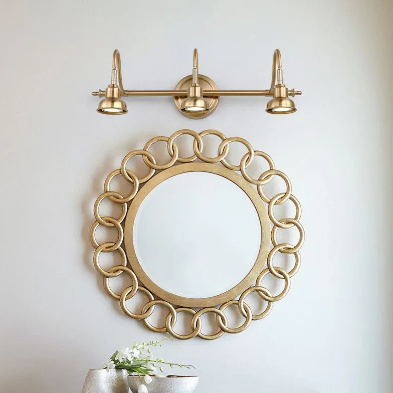 Faretti illuminazione bagno Lampade dorate industriali eleganti - clowasit.com